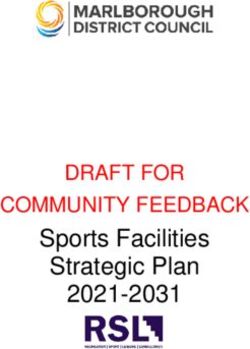 Sports Facilities Strategic Plan 2021-2031 - DRAFT FOR COMMUNITY FEEDBACK