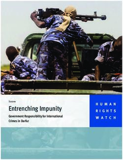 Entrenching Impunity Government Responsibility for International Crimes in Darfur - Human Rights Watch