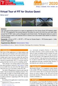 Virtual Tour of FIT for Oculus Quest - Michal Jan u* - Excel@FIT 2020