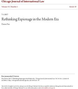 Rethinking Espionage in the Modern Era - Chicago Journal of International Law - Chicago Unbound