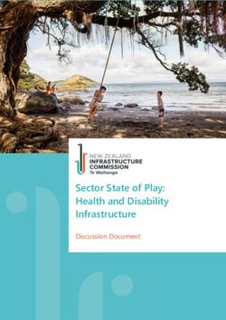 Sector State of Play: Health and Disability Infrastructure - Discussion Document
