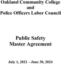 Public Safety Master Agreement - Oakland Community College and Police Officers Labor Council