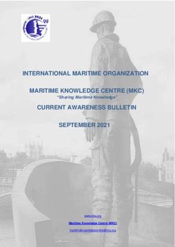 INTERNATIONAL MARITIME ORGANIZATION MARITIME KNOWLEDGE CENTRE (MKC) CURRENT AWARENESS BULLETIN SEPTEMBER 2021 - "Sharing Maritime Knowledge" ...