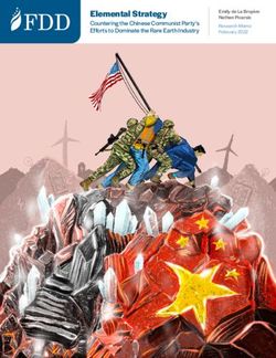 Elemental Strategy Countering the Chinese Communist Party's Efforts to Dominate the Rare Earth Industry - The Foundation for Defense of ...