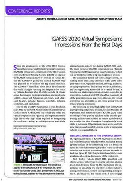 IGARSS 2020 Virtual Symposium: Impressions From the First Days - eLib