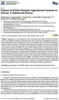 Features of Online Hospital Appointment Systems in Taiwan: A Nationwide Survey - MDPI