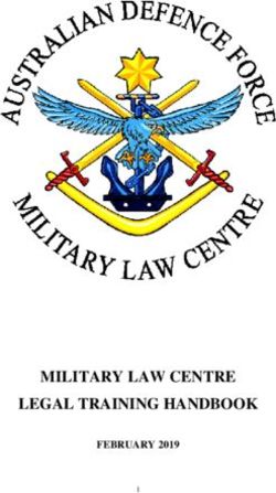 MILITARY LAW CENTRE LEGAL TRAINING HANDBOOK - FEBRUARY 2019 1 - Department of Defence