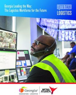 LOGISTICS Georgia Leading the Way: The Logistics Workforce for the Future - Georgia Department of Economic Development