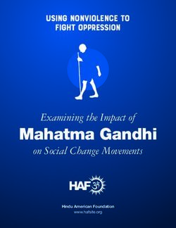 Mahatma Gandhi - USING NONVIOLENCE TO FIGHT OPPRESSION - Examining The ...