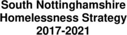 South Nottinghamshire Homelessness Strategy 2017-2021