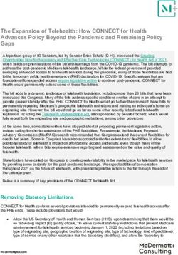 The Expansion of Telehealth: How CONNECT for Health Advances Policy Beyond the Pandemic and Remaining Policy Gaps