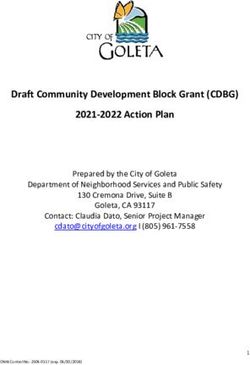Draft Community Development Block Grant (CDBG) 2021 2022 Action Plan