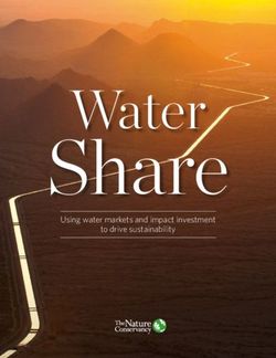 Water Using water markets and impact investment to drive sustainability