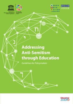 Addressing Anti-Semitism through Education - Guidelines for Policymakers - Addressing Anti-Semitism through Education - OSCE