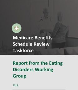Medicare Benefits Schedule Review Taskforce Report from the Eating Disorders Working Group 2018 - Australian ...