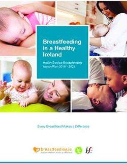 Breastfeeding in a Healthy Ireland - Health Service Breastfeeding Action Plan 2016 2021 - HSE