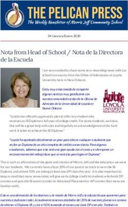 Nota from Head of School / Nota de la Directora de la Escuela