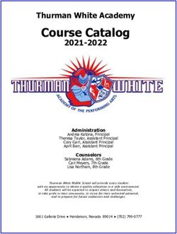 Course Catalog Thurman White Academy - Thurman White Middle School