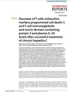 Decrease of t cells exhaustion markers programmed cell death 1 and t cell immunoglobulin and mucin domain containing protein 3 and plasma IL 10 ...
