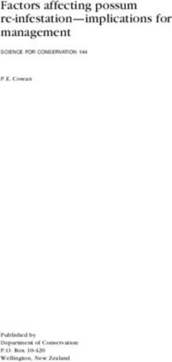 Factors affecting possum re-infestation implications for management