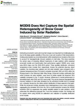 MODIS Does Not Capture the Spatial Heterogeneity of Snow Cover Induced by Solar Radiation - Frontiers