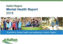 Mental Health Report Halton Region - A profile of mental health and wellbeing in Halton Region - Halton.ca
