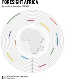 FORESIGHT AFRICA Top priorities for the continent 2020-2030 - Brookings Institution