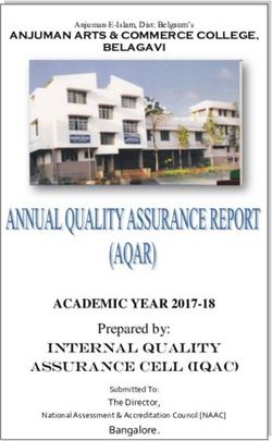ACADEMIC YEAR 2017-18 - Prepared by: Bangalore - Anjuman Arts and Commerce College