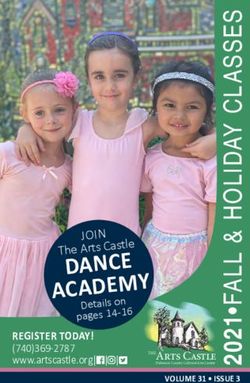 REGISTER TODAY! (740)369-2787 www.artscastle.org - Details on pages 14-16 - The Arts Castle