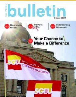 EbulletinOctober 2020 - Your Chance to Make a Difference The Perils of P3s Government Waste - SGEU