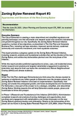 Zoning Bylaw Renewal Report #3 - Approaches and Structure of the New Zoning Bylaw - Edmonton