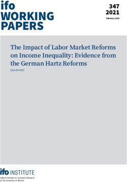 Ifo WORKING PAPERS 347 2021 - ifo Institut