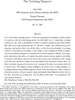The Overhang Hangover - Jean Imbs HEC Lausanne, Swiss Finance Institute and CEPR Romain Ranciere IMF Research Department and CEPR July 17, 2007