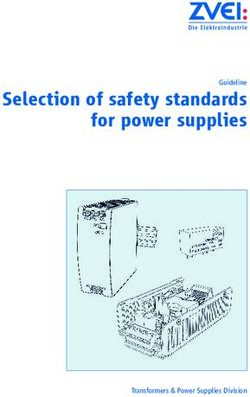 Selection of safety standards for power supplies - Guideline - Transformers & Power Supplies Division - Zvei