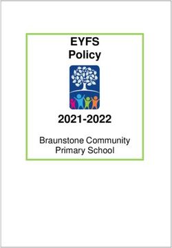 EYFS Policy 2021-2022 - Braunstone Community Primary School - Braunstone ...