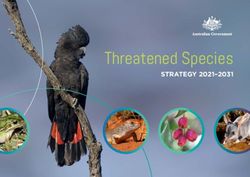Threatened Species STRATEGY 2021-2031 - Department of ...