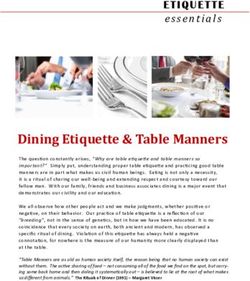 Dining Etiquette & Table Manners - Missouri Western State ...