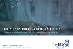 THE NHS: UNLOCKING A DATA REVOLUTION - Power and potential for the future - and the obstacles that must be overcome - UKCloud
