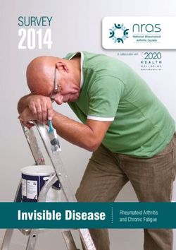 2014 Invisible Disease - Survey - NRAS