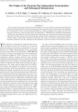 The Origin of the Domestic Pig: Independent Domestication and Subsequent Introgression