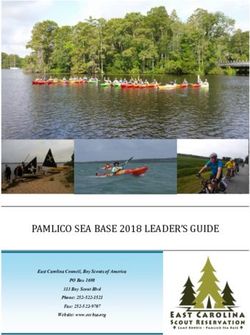 PAMLICO SEA BASE 2018 LEADER'S GUIDE - East Carolina Council