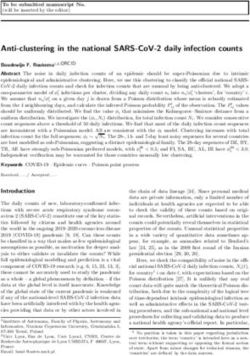 ANTI-CLUSTERING IN THE NATIONAL SARS-COV-2 DAILY INFECTION COUNTS - ZENODO