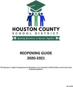 REOPENING GUIDE 2020-2021 - Houston County School District