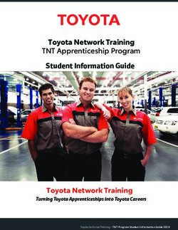 Toyota Network Training - TNT Apprenticeship Program