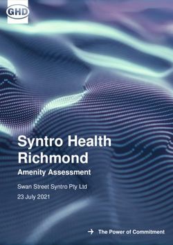 Syntro Health Richmond - Amenity Assessment Swan Street Syntro Pty Ltd 23 July 2021 - Yarra City Council