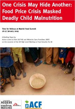One Crisis May Hide Another: Food Price Crisis Masked Deadly Child Malnutrition