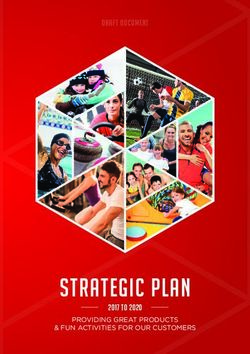 Strategic Plan 2017 TO 2020 - PROVIDING GREAT PRODUCTS & FUN ACTIVITIES FOR OUR CUSTOMERS - Inverclyde Council