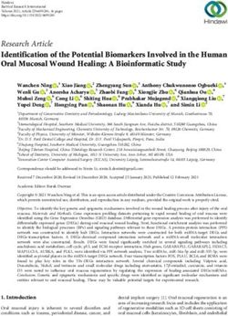 Identification of the Potential Biomarkers Involved in the Human Oral Mucosal Wound Healing: A Bioinformatic Study - Hindawi.com