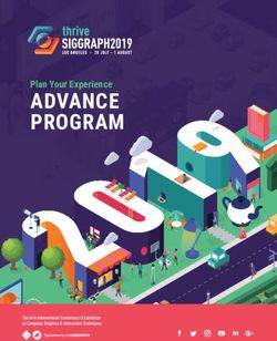 ADVANCE PROGRAM Plan Your Experience - s2019.siggraph.org - ACM Siggraph