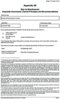 Appendix 4G Corporate Governance Council Principles and Recommendations - Michael Hill